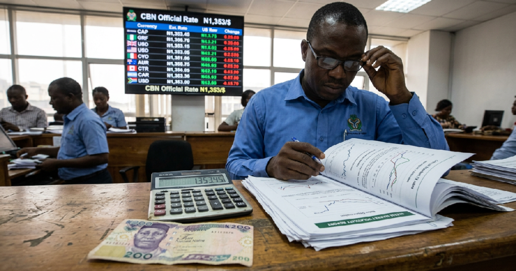 Naira Weakens at Official Market as Central Bank Updates Exchange Rates