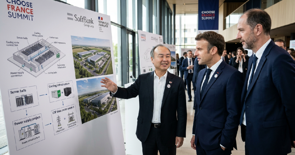 Masayoshi Son commits €75 billion to French AI computing hubs