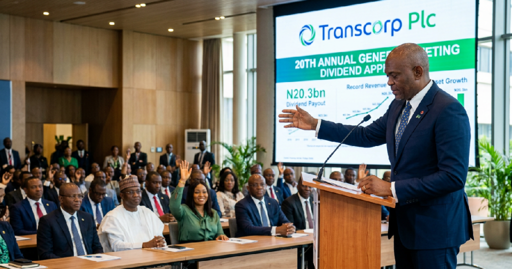 Transcorp Plc Shareholders Approve Dividend Payout at 20th AGM