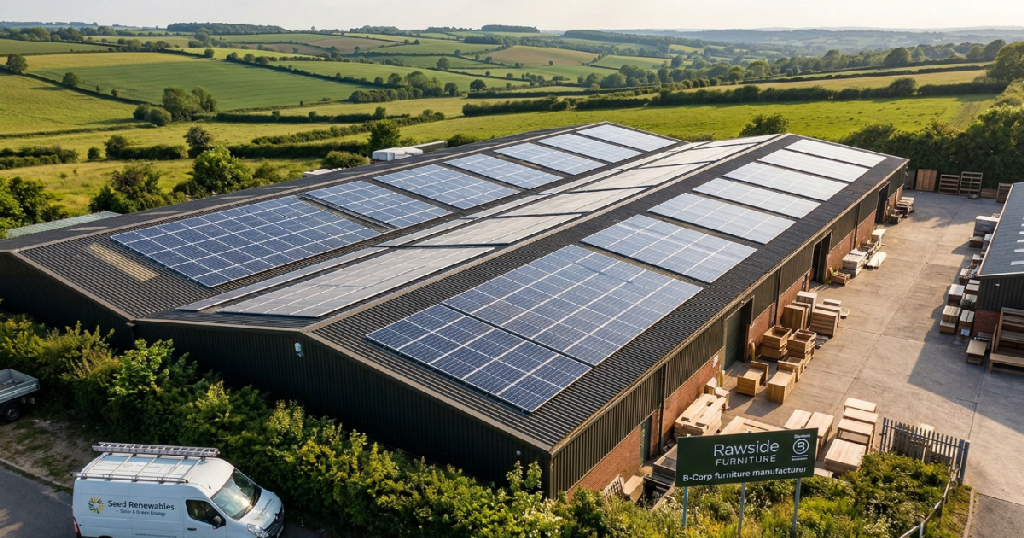 Rawside Furniture invests in solar power for manufacturing Rawside Furniture solar investment: Rawside Furniture invests in solar power for manufacturing