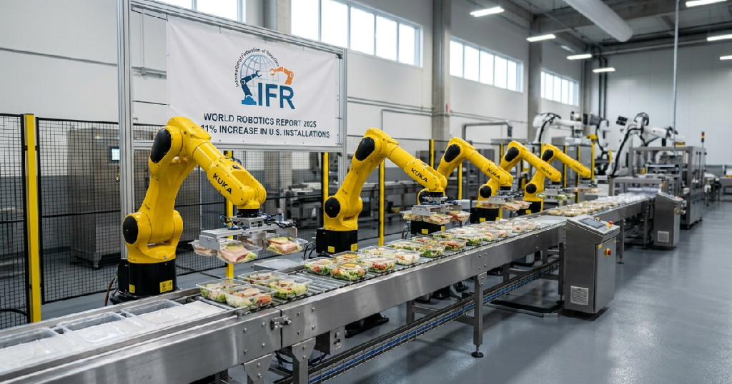 robot installations rebound: International Federation of Robotics confirms 11% US robot installation increase in 2025