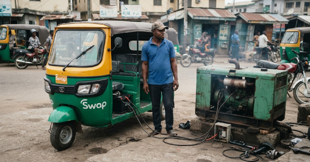 electric three-wheelers Nigeria: Nigeria's electric three-wheelers face diesel reliance for charging infrastructure