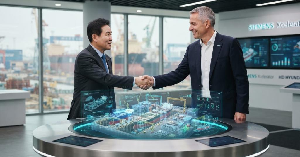 Siemens and HD Hyundai partner on digital shipyard model