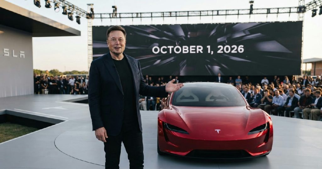 Tesla Roadster unveiling set for October 1, 2026 Tesla Roadster unveiling set for October 1, 2026