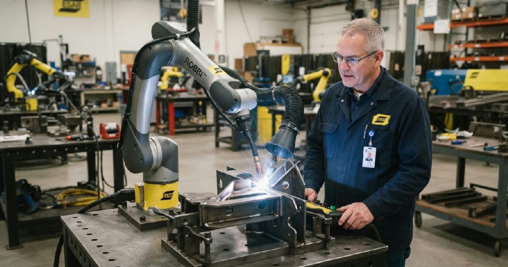 ESAB launches ROBBI AI cobot for adaptive MIG and TIG welding AI cobot welding: ESAB launches ROBBI AI cobot for adaptive MIG and TIG welding