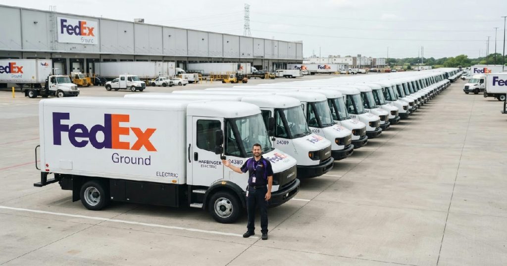 FedEx orders 2,000 Harbinger electric trucks in $300m-plus deal FedEx electric trucks: FedEx orders 2,000 Harbinger electric trucks for fleet upgrade