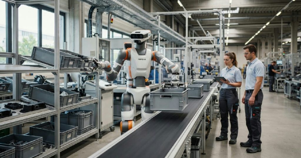 humanoid siemens complete factory logistics with robots humanoid siemens complete factory logistics with robots