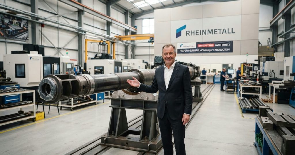 Rheinmetall Opens New Gun Barrel Factory in Telford Rheinmetall opens new gun barrel factory Telford
