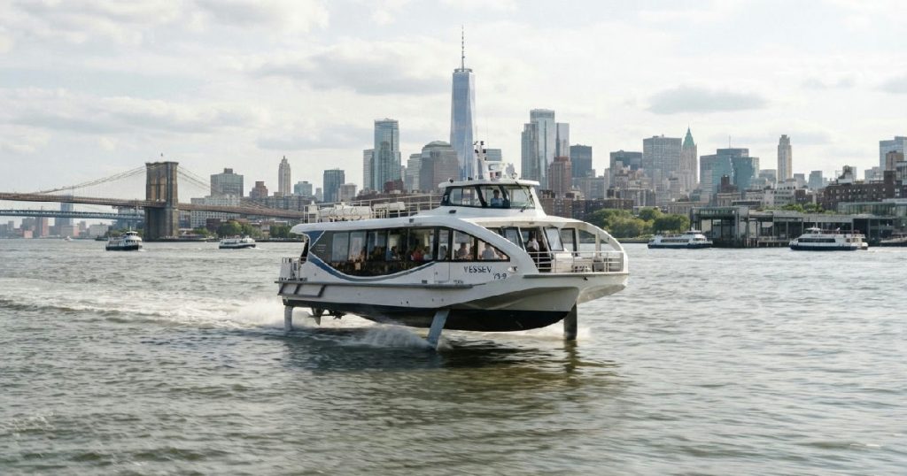 Vessev electric hydrofoil ferry targets urban water transport Vessev electric hydrofoil ferry to reshape water transport